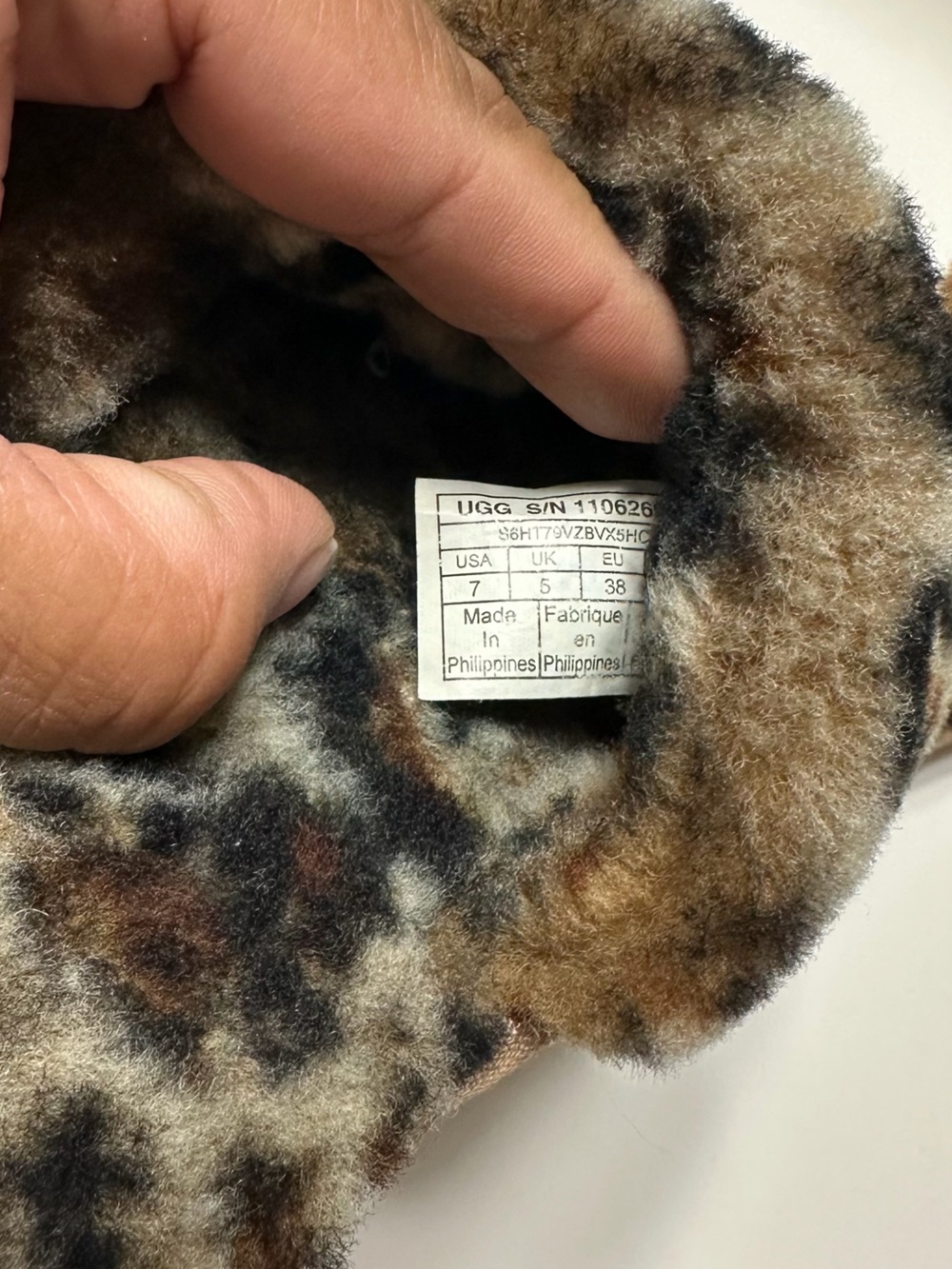 UGG Women's Leopard Faux-Fur Slide Sandals - Picture 5 of 5